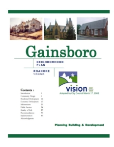 Gainsboro Neighborhood Plan
