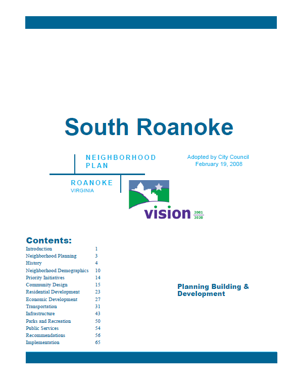 South Roanoke Neighborhood Plan